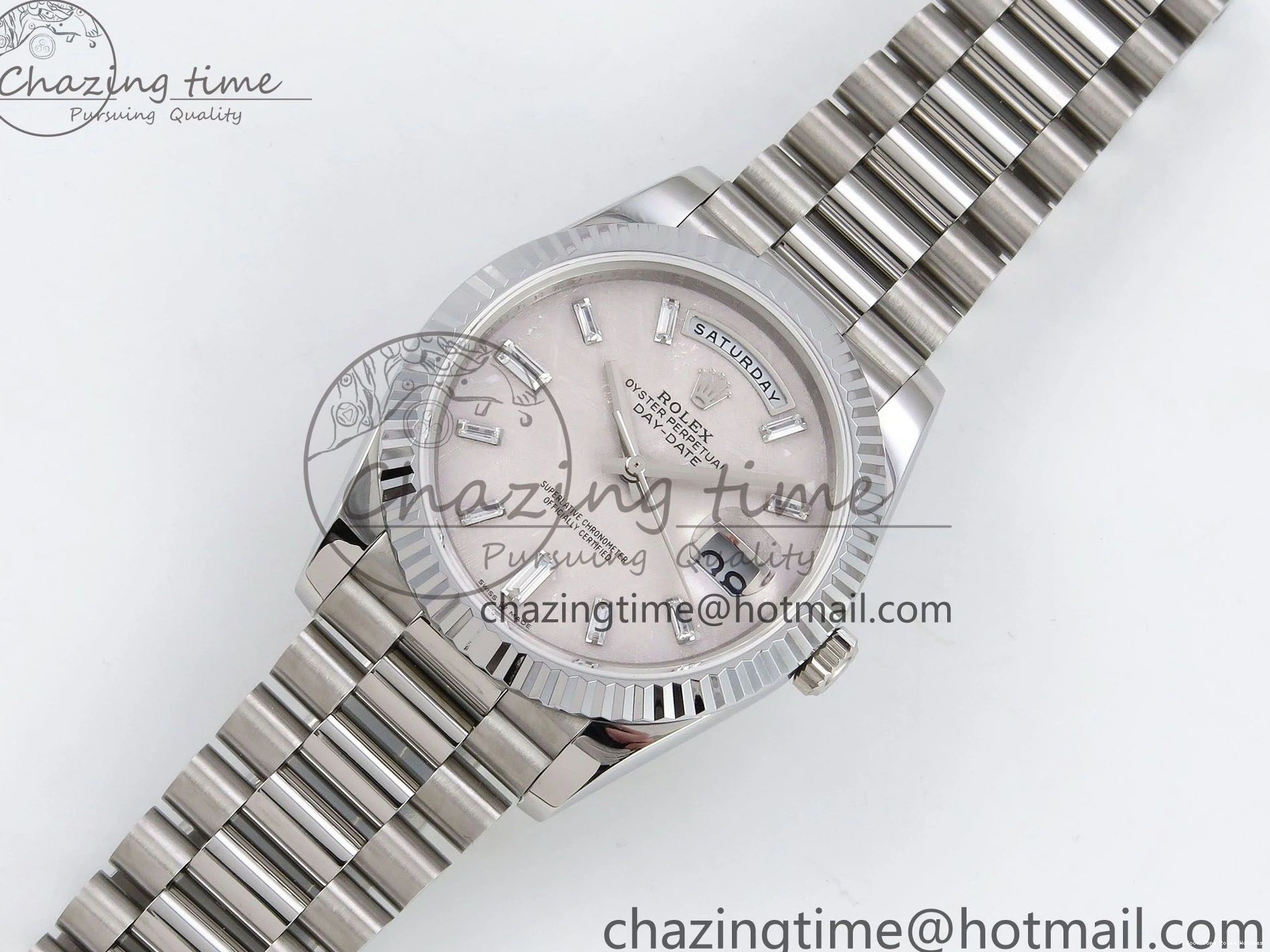 Good Copy Rolex Watches on JDF Bracelet V3 VR3255 Silver 904L Weight) 40 Moon Crystal Steel President (Gain Dial Durable DayDate SS 1428 1224